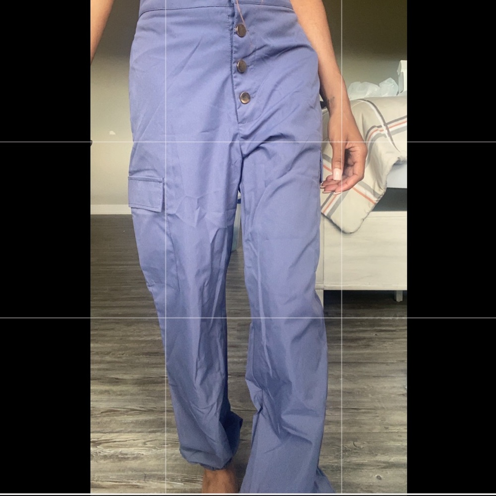 Gold button pants
